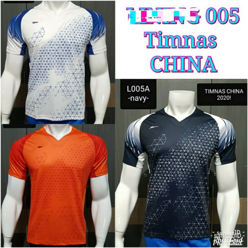 Baju kaos  olahraga badminton  bulutangkis LN 005 import GO 