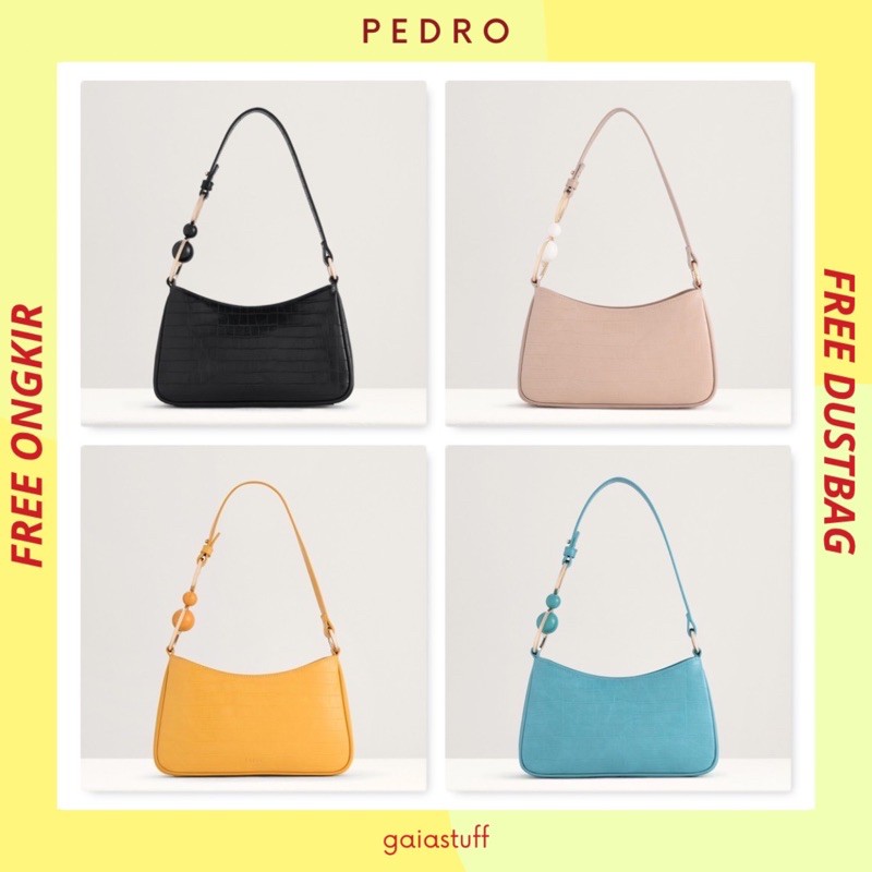 Tas Pedro Pdro Croco Bullet Shoulder Bag Pdr P097