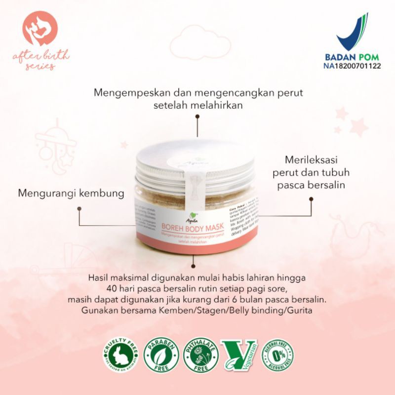 Boreh (Body Mask) Aquila Pasca Melahirkan