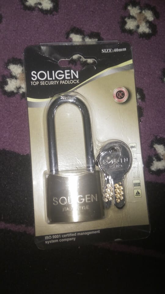 Gembok Soligen 40 Mm Panjang Kuningan Computer Key