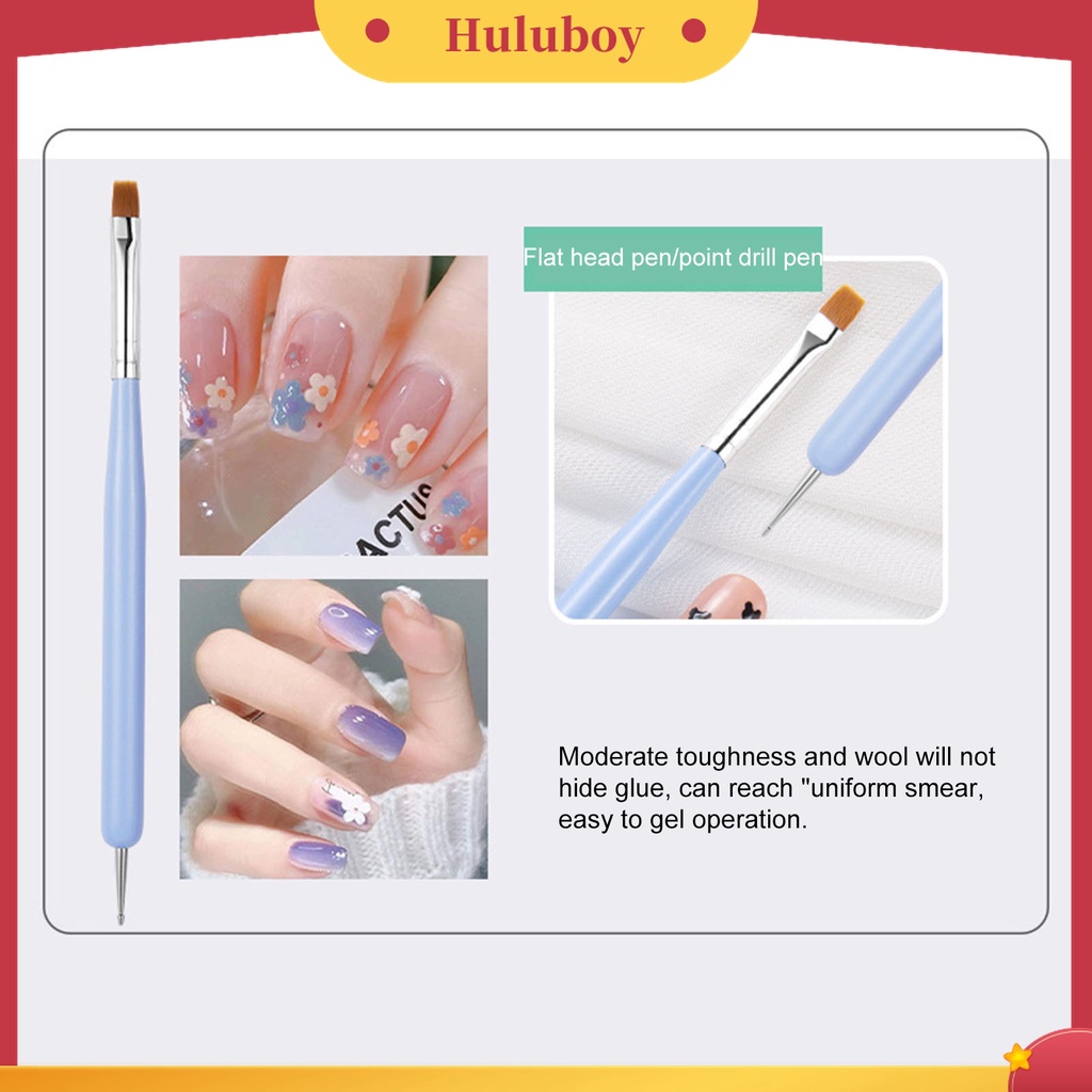 Huluboy Huluboy♡ 6pcs / Set Pen Liner Kuku Warna Macaron Untuk Nail Art