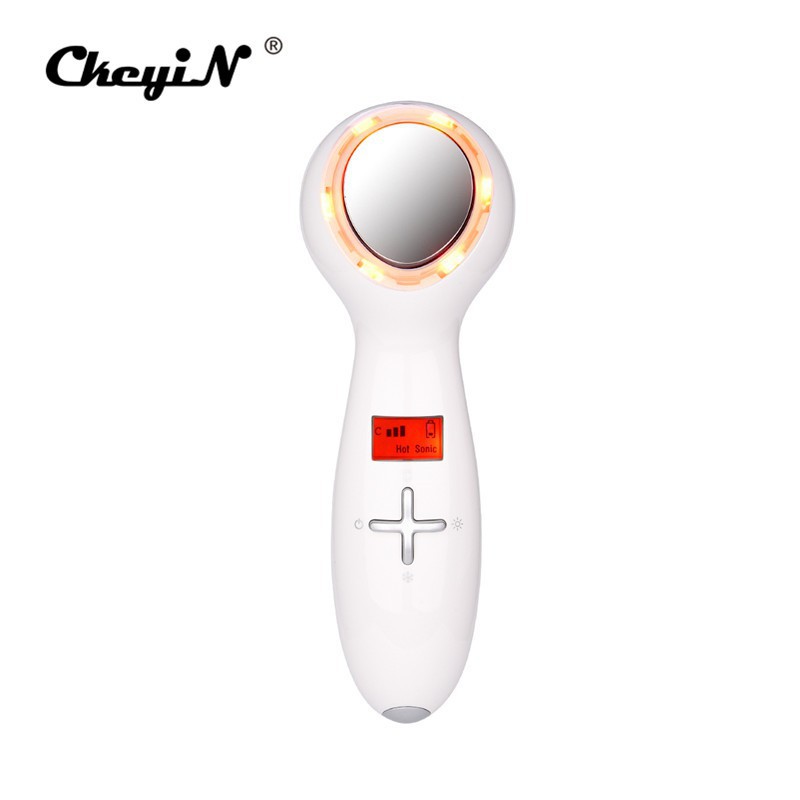

CkeyiN Alat Pijat Getar dengan Lampu LED untuk Perawatan Wajah