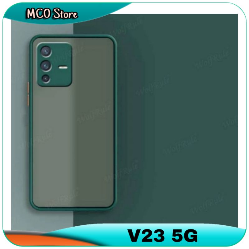 Casing Vivo V23 5G V 23 5G Translucent Matte Hard Cover Case