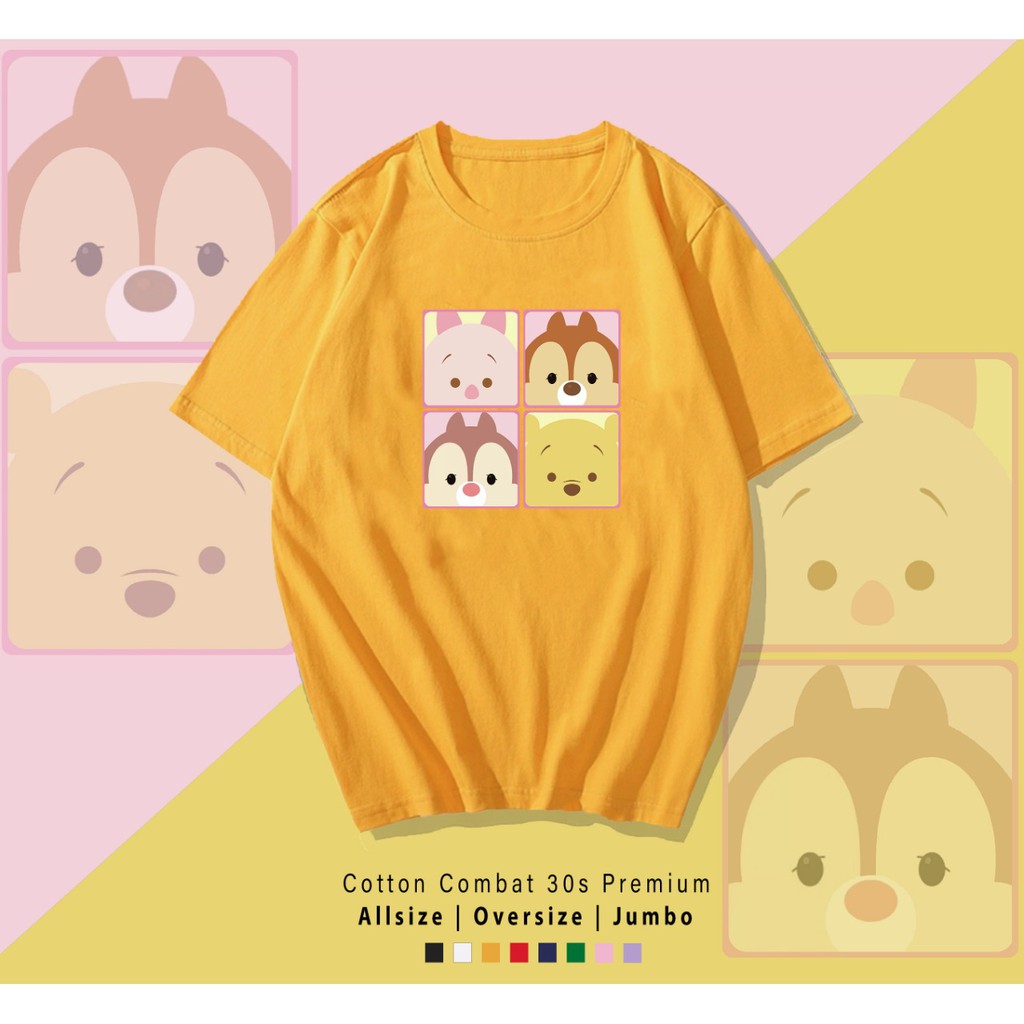 TSUM POOH / TERMURAH / PREMIUM BAJU KAOS  / T-SHIRT / KATUN LENGAN PENDEK / TUMBLR TEE