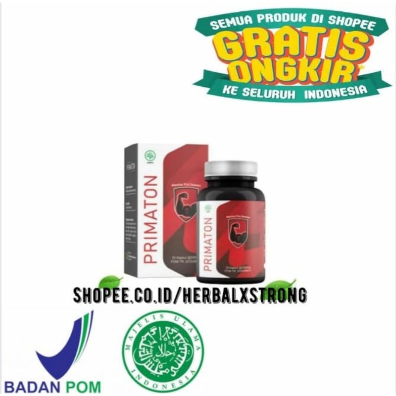 Primaton Original Suplemen Herbal Peningkat Stamina Pria Dijamin Paten
