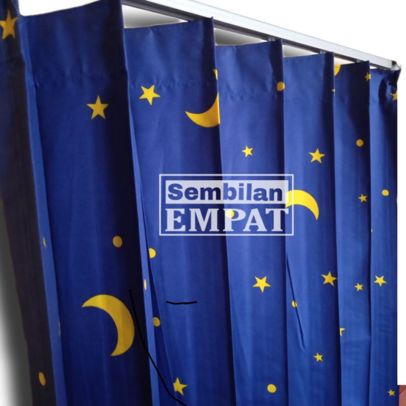 (200x200) hordeng / gordyn / gorden jendela Minimalis 2 kaca 1 set Motif / gorden pintu kamar / gord