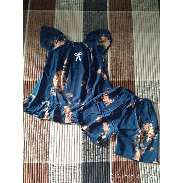 baju batik setelan anak perca