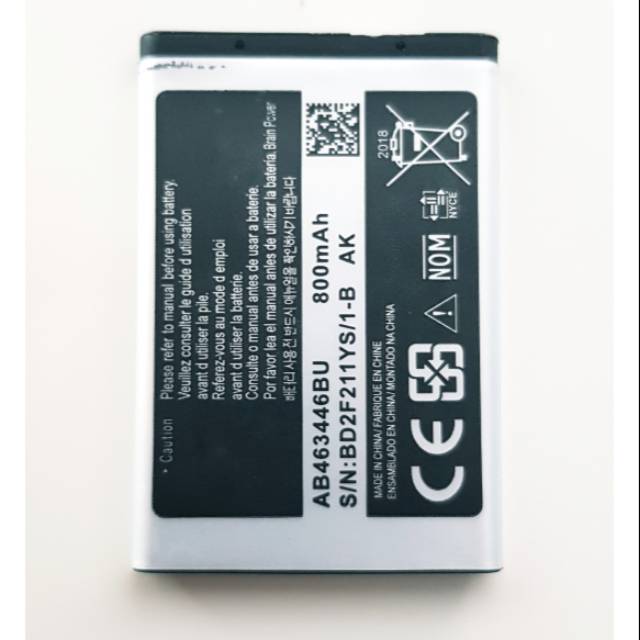 Baterai Samsung Keystone 3 SM B109 B109E Batre Batrai