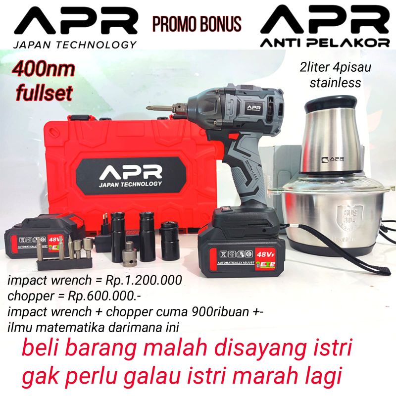 Mesin pembuka baut ban roda mobil hujia type pro 2221 88vf impact wrench cordless baterai tanpa kabe