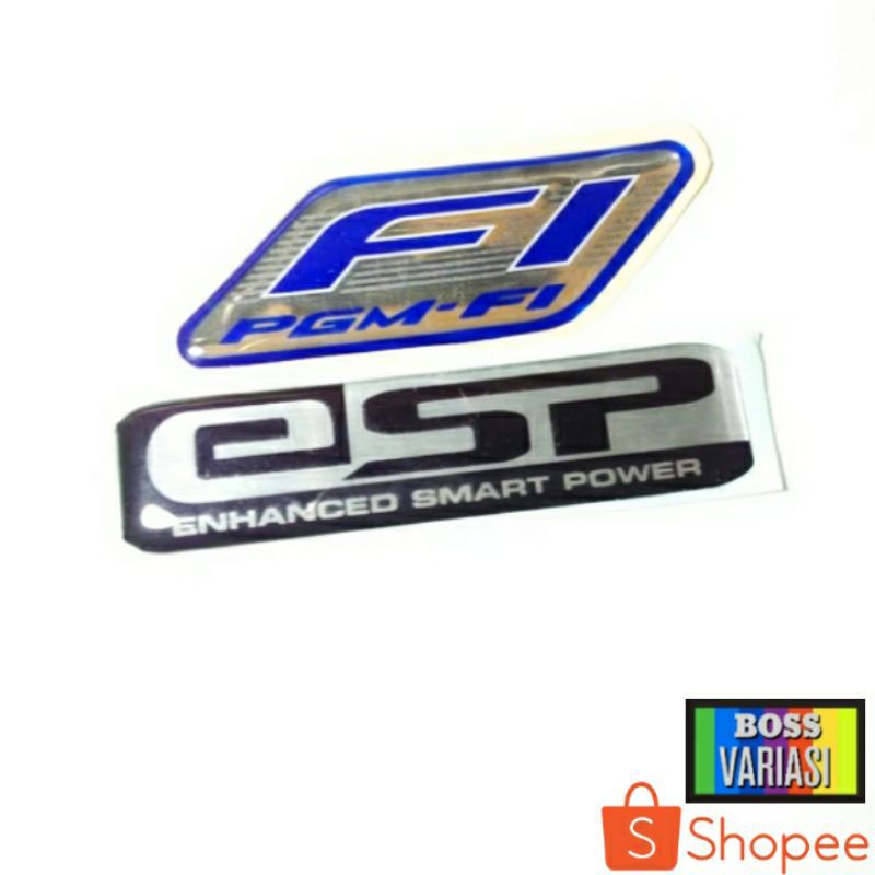 Emblem ESP Honda FGM-FI (Timbul)