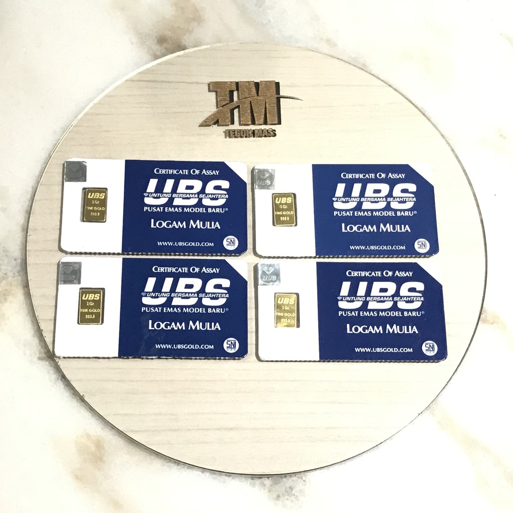 EMAS LOGAM MULIA UBS 1 gr LM 999.9 TEGUH MAS-5