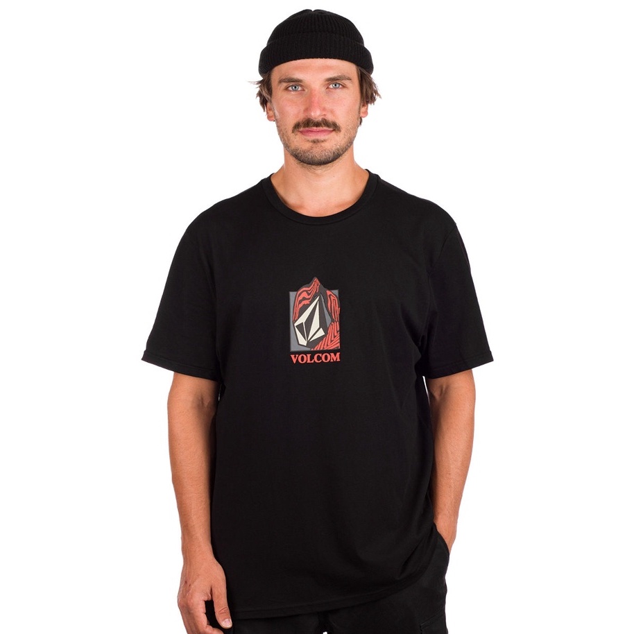 Kaos Volcom Original Hitam Crostic