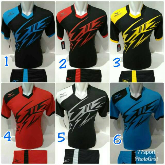 setelan olahraga kaos bola jersey futsal  baju  volly voli 