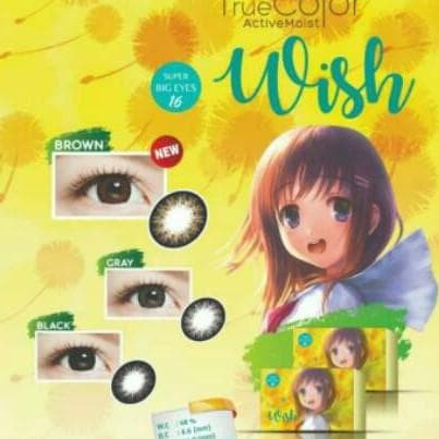 [COD] SOFTLENS LIVING COLOR WISH NORMAL &amp; MINUS (-0.50 SD -4.00) BIG EYES DIAMETER 16MM / IRISLAB