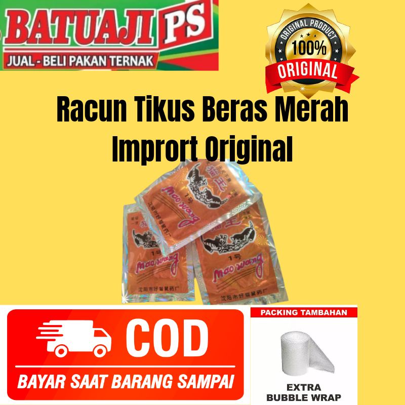 Racun Tikus Mao Wang Original 100% Original / Racun Tikus Beras Merah.