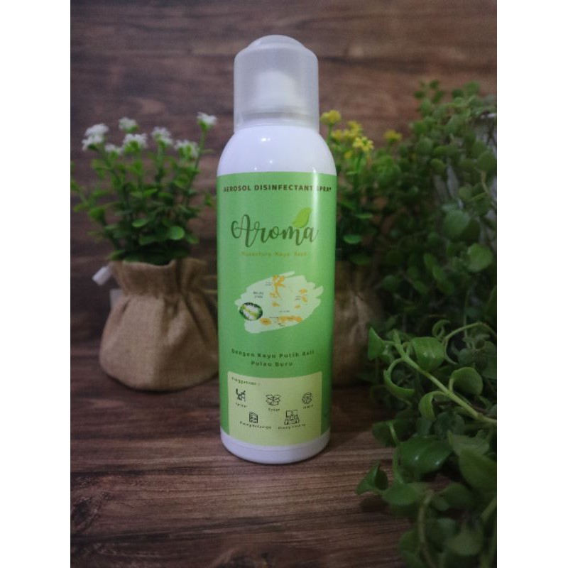 AROMA Aerosol Disinfectant Spray Kayu Putih Pulau Buru / Cajuput Disinfectant Spray Pulau Buru