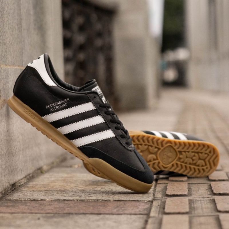 Adidas Beckenbauer Black White Sol Gum Original Indonesia 100% Bnwb Sneakers Pria / Sepatu Olahraga Pria / Sepatu Running Pria