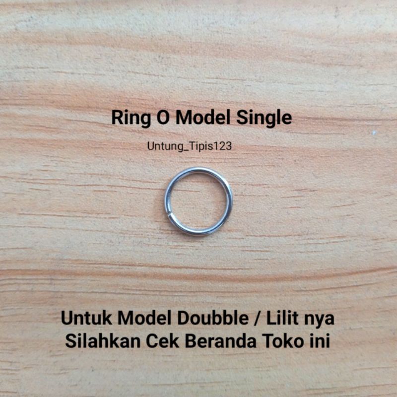 Jump Ring Nikel Banyak ukuran Ring O pengait Ring Bulat pengunci Ring Penyambung Warna Silver