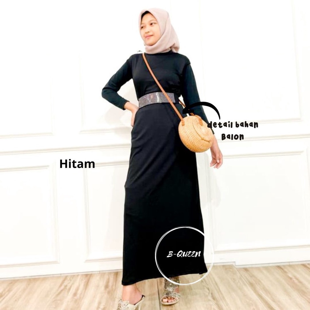 INNER DRESS SPAN SIZE M L XL XXL / GAMIS MANGSET TANPA LENGAN / INNER DRESS SLEEVELEES / INNER DREES TURLENECK TERMURAH (COD )