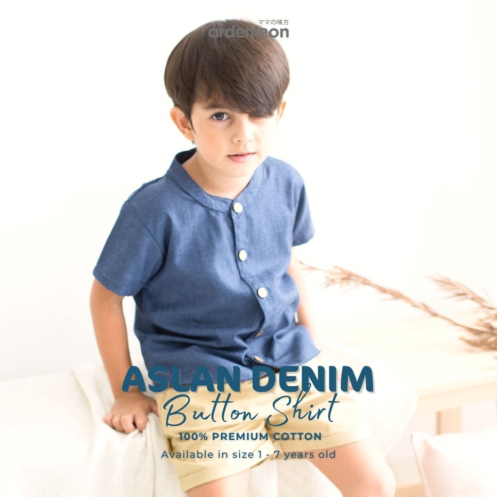 Ardenleon Denim Aslan Atasan Anak (1-7 Yr)