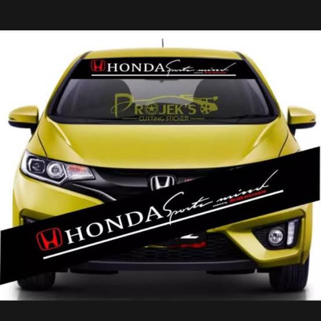 Stiker kaca mobil honda brio jazz hrv all type honda keren murah terlaris