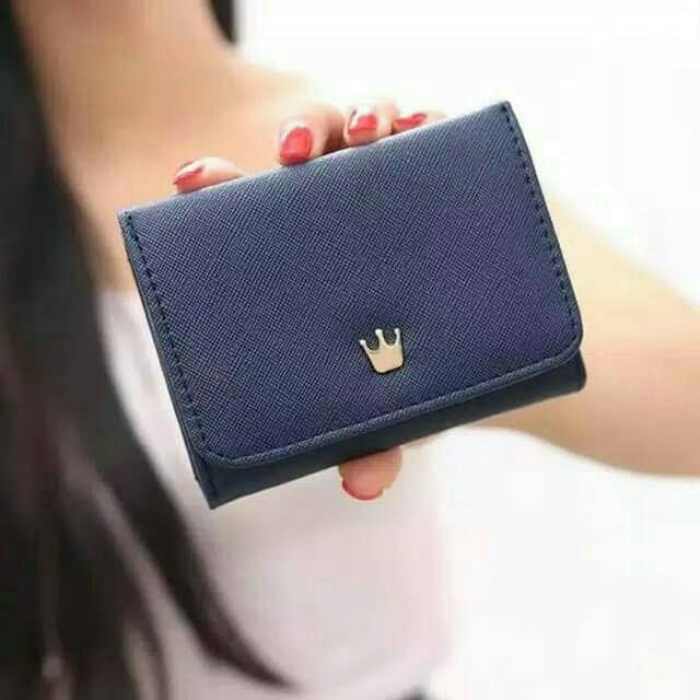 Dompet simple wanita korea /Dompet lipat/ Dompet murah/ Hitam
