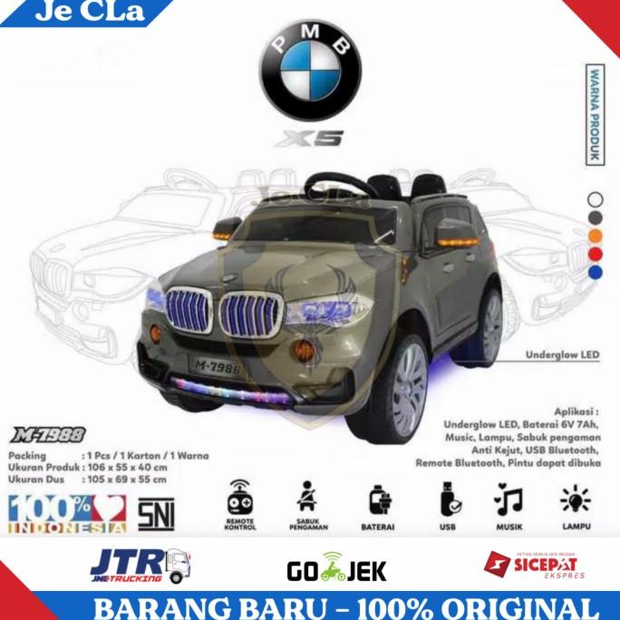Mainan Mobil Aki Anak Remote Control Bluetooth PMB M-7988 M7988 X5