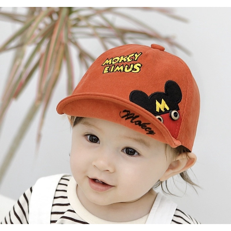 1 2 3 tahun Topi Baseball Anak Balita Model Mic*key Elmus / Toddler Baseball Hat Cap