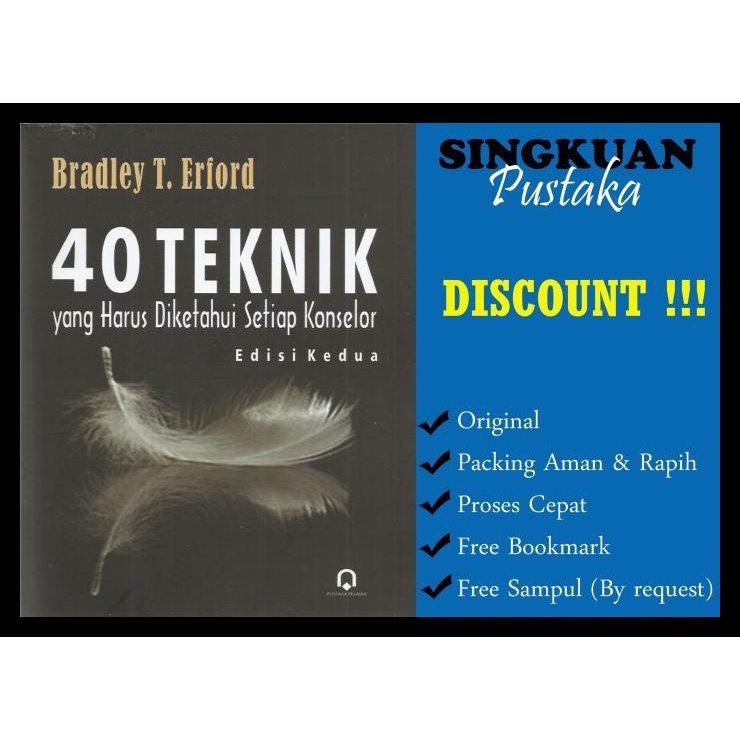 

TERBARUU!! Buku 40 Teknik Yang Harus Diketahui Setiap Konselor - Bradley Erford COD