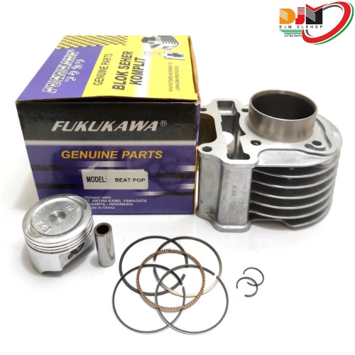 Paket Blok Seher Komplit Beat Pop Beat Street kode k44 Plus Piston Kit Original Fukukawa