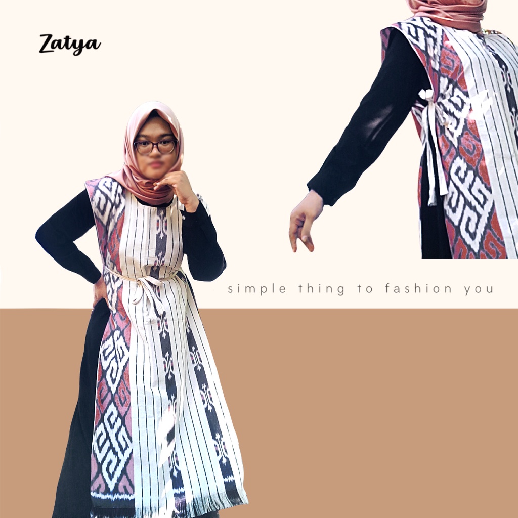 Simply Long Outer/Vest BIG SIZE Etnik Tenun Jepara