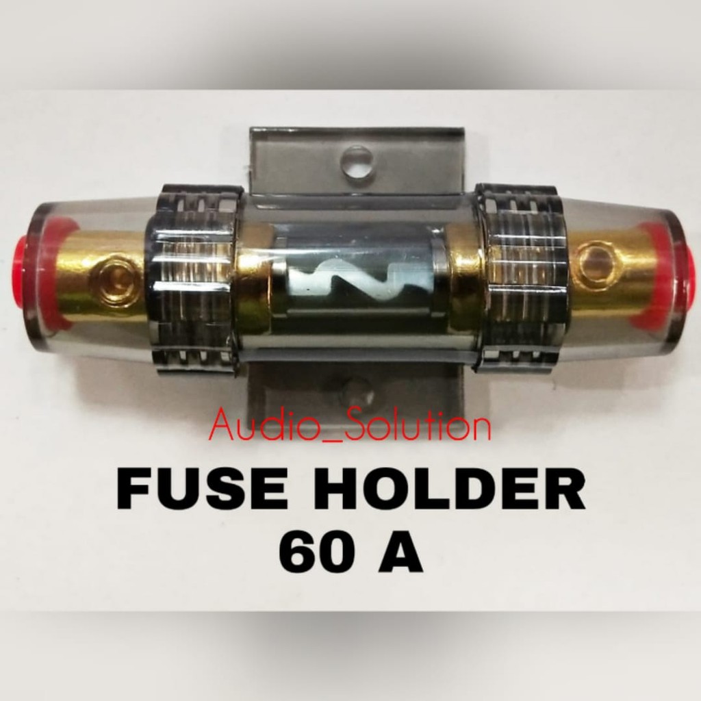 Fuse Sikring Audio Mobil 60 A Fuse Holder 60 Amper