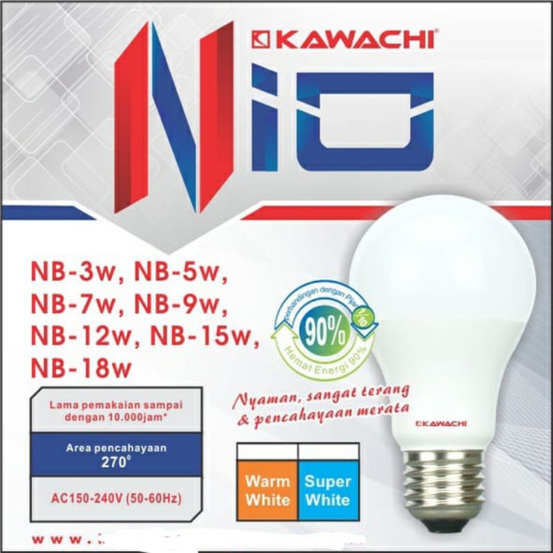 Lampu LED CLASIC 12 WATT NIO KAWACHI