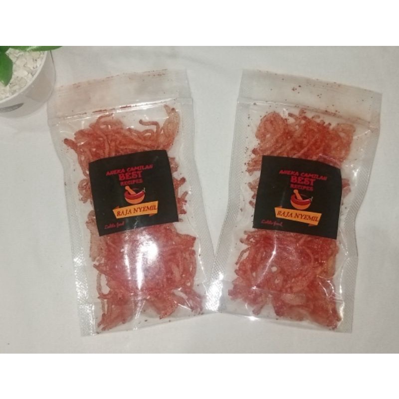 

camilan rambut mertua original/pedas manis/extra pedas