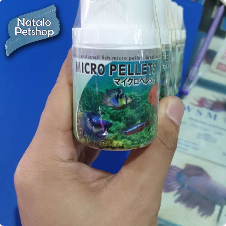 Micro Pellets / Pelet Mikro / Makanan Ikan Kecil / Tropical Fish Food / Tetra, Discus, Cupang