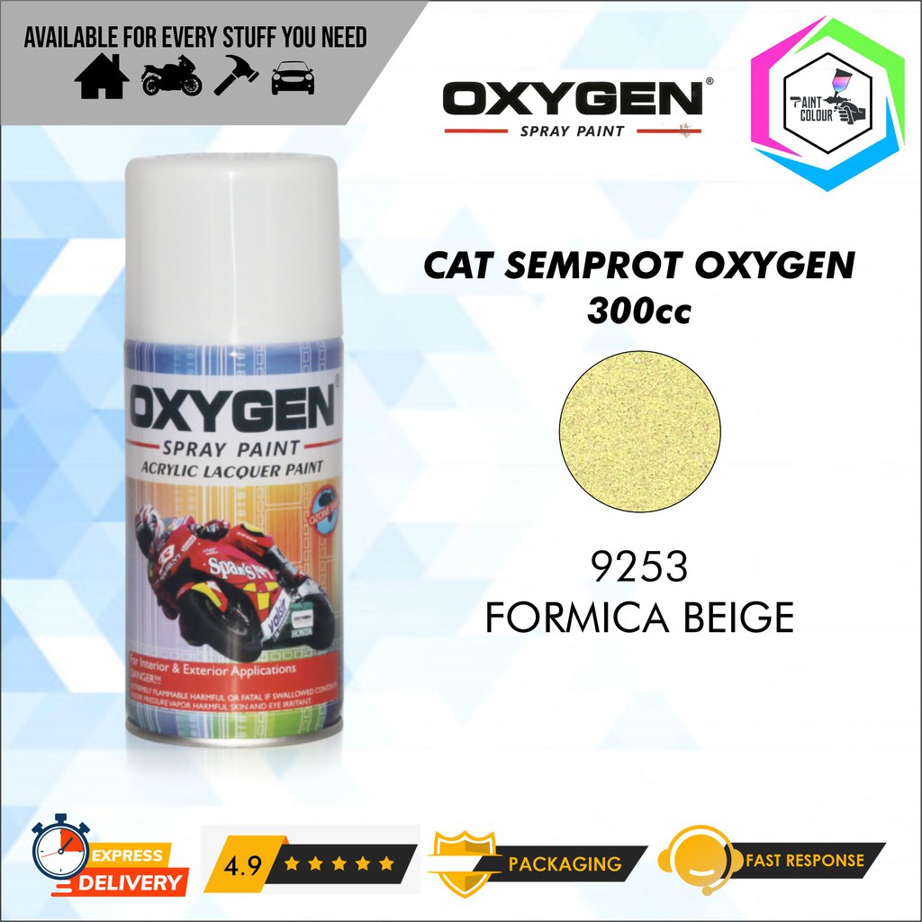 Cat Semprot / Pylox OXYGEN Acrylic Spray Paint - 9253 Formica Beige