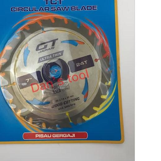 Mata Circular 7 inch x 24 T / Circular Saw Blade / Mata Potong Kayu