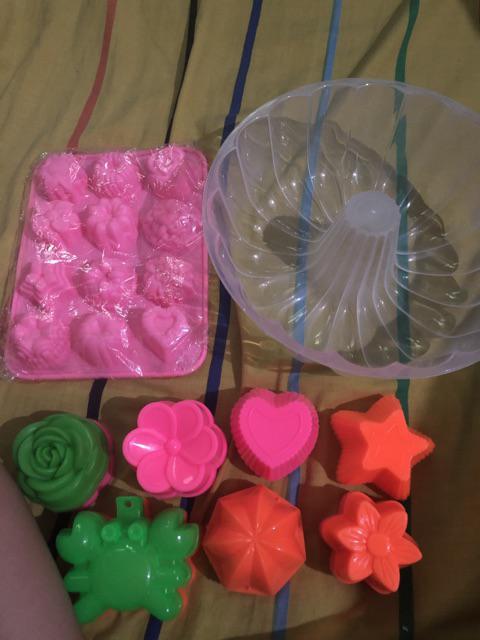 Cetakan Silikon Bunga Pink