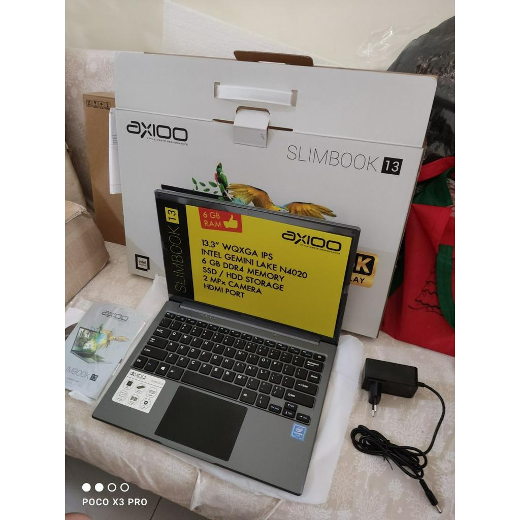 AXIOO SLIMBOOK 13 S1 N4020 6GB 256SSD W10PRO 13.3QHD 2.5K-GREY BNIB