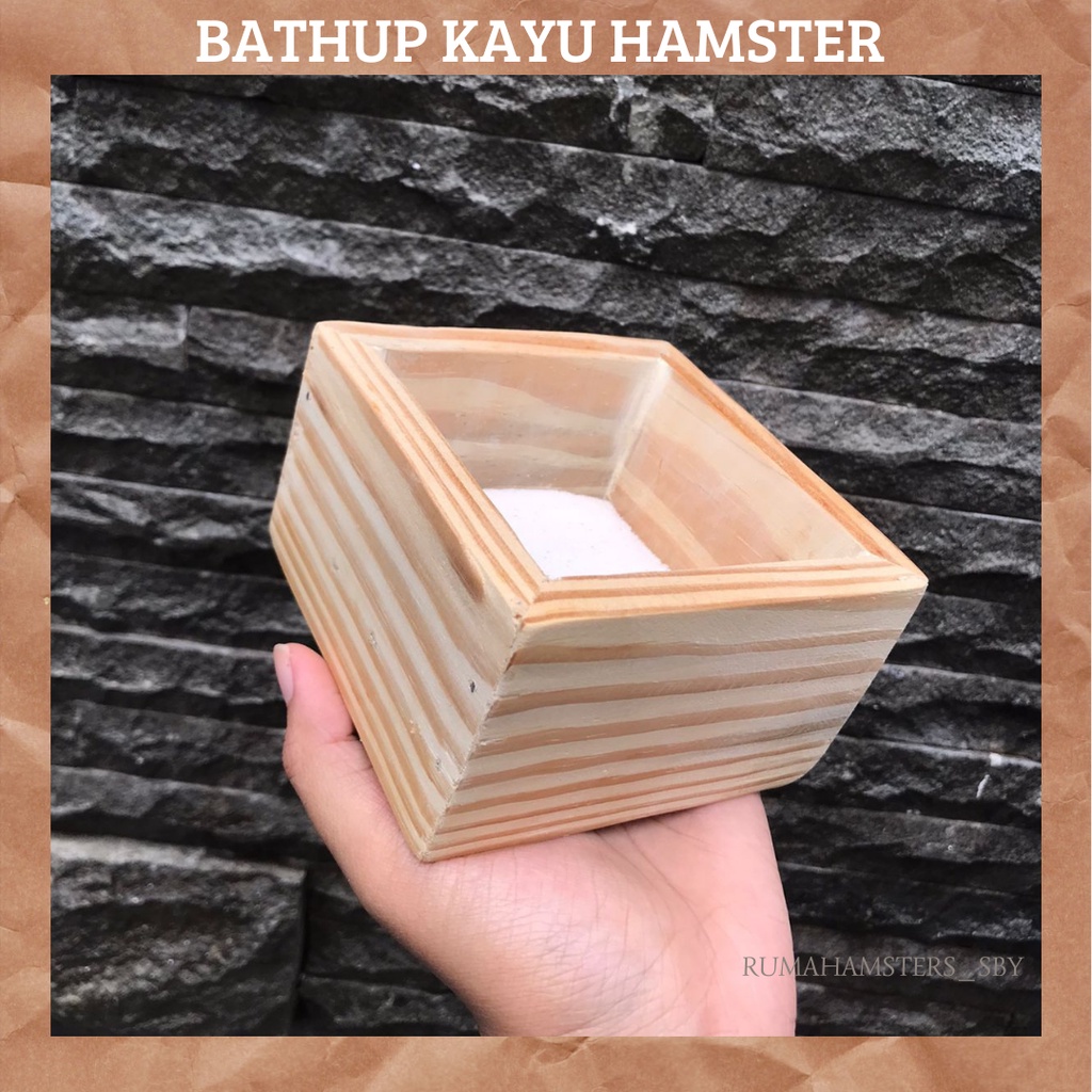 BATHUP KAYU HAMSTER I Winter White I Roborovski