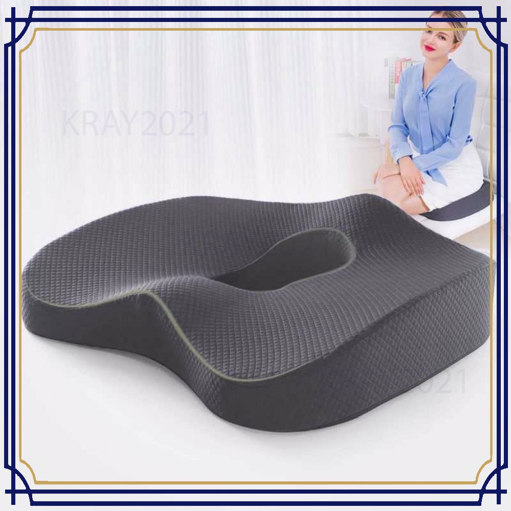 Bantal 2in1 Alas Punggung Duduk Kursi Orthopedic - HL372