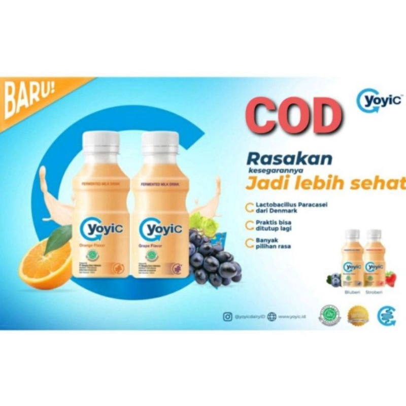 Yoyic Susu Fermentasi Minuman Kesehatan 130ml isi 6pcs