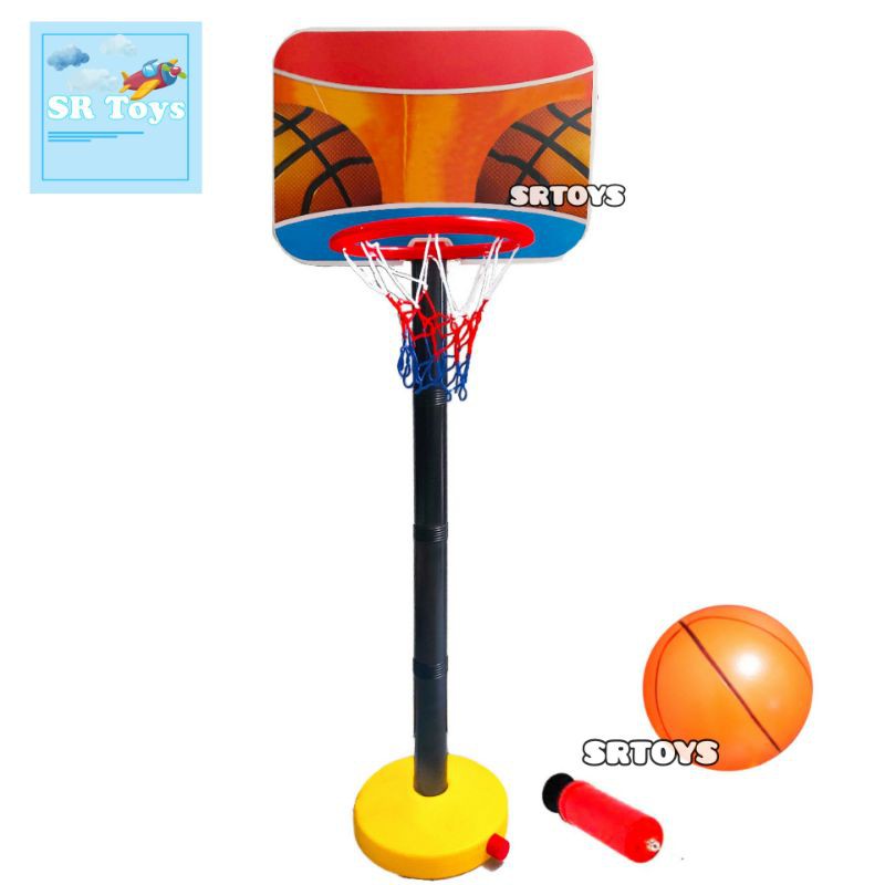 Ring Basket Mainan Basketball Tiang Basket Anak-Anak
