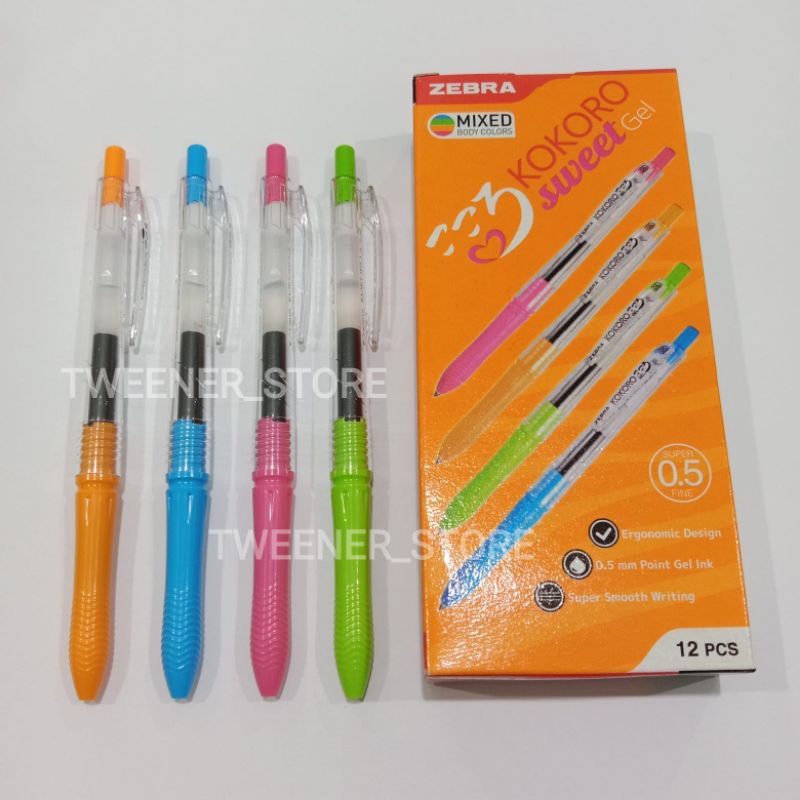 

Zebra Kokoro Sweet Gel Pen 0.5 | Tinta Warna Hitam | Bolpen Pulpen Ballpoint