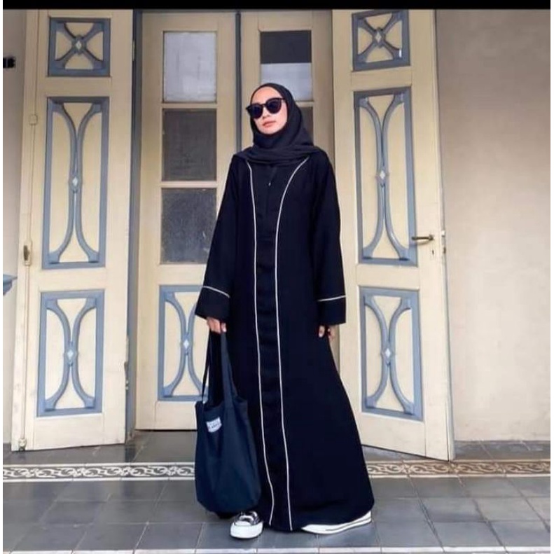 GALLERY EXCLUSIVE ABAYA HITAM GAMIS DUBAI 22 COD