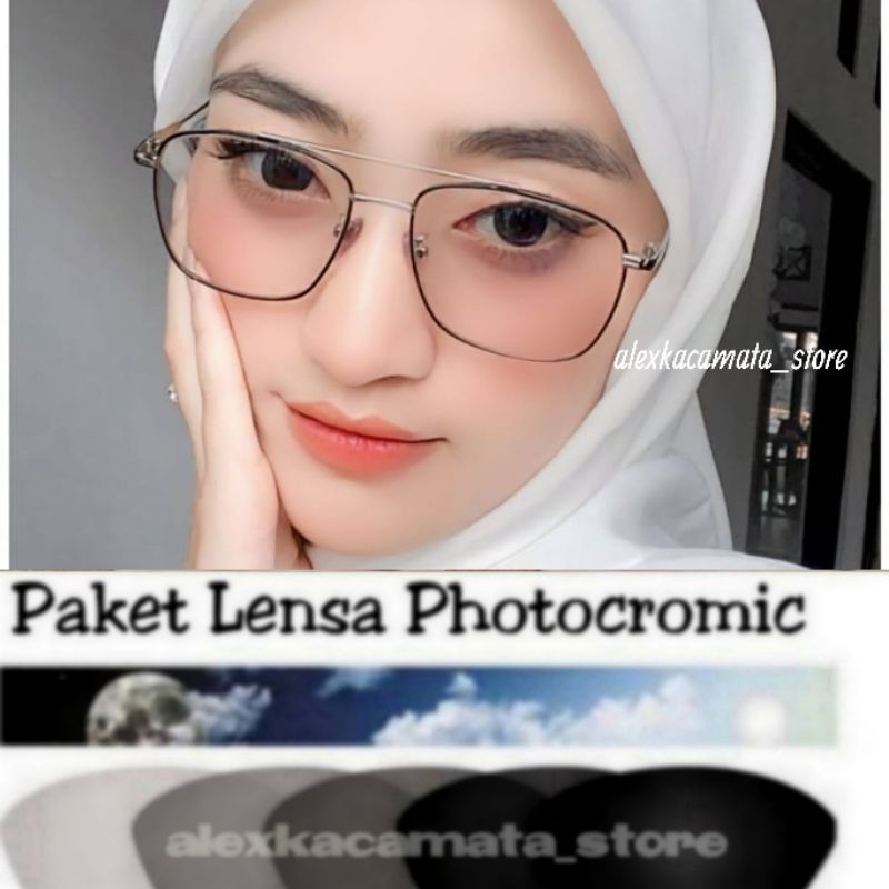 KACAMATA 3076 | kacamata photocromic | kacamata masa kini | kacamata antiradiasi