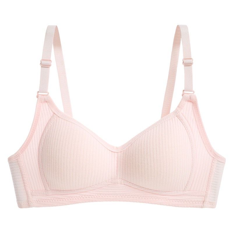 [ LINGERIE MASTER ] - (B-34) BH Bra motif garis lurus Push Up Style Senam Zumba Yoga Pakaian Dalam Wanita Import-B-34 Pink