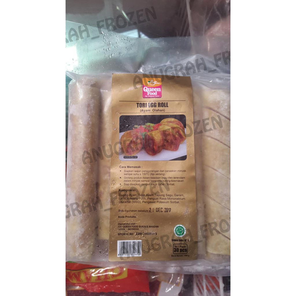 

ENAK Tori Egg Roll QUEENFOOD isi 30pcs BANYAK RASA