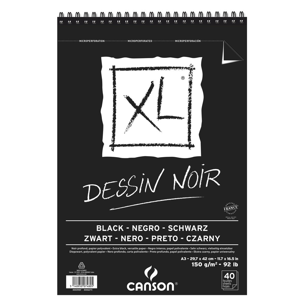 

Canson XL Dessin Noir A3 40 Sheets