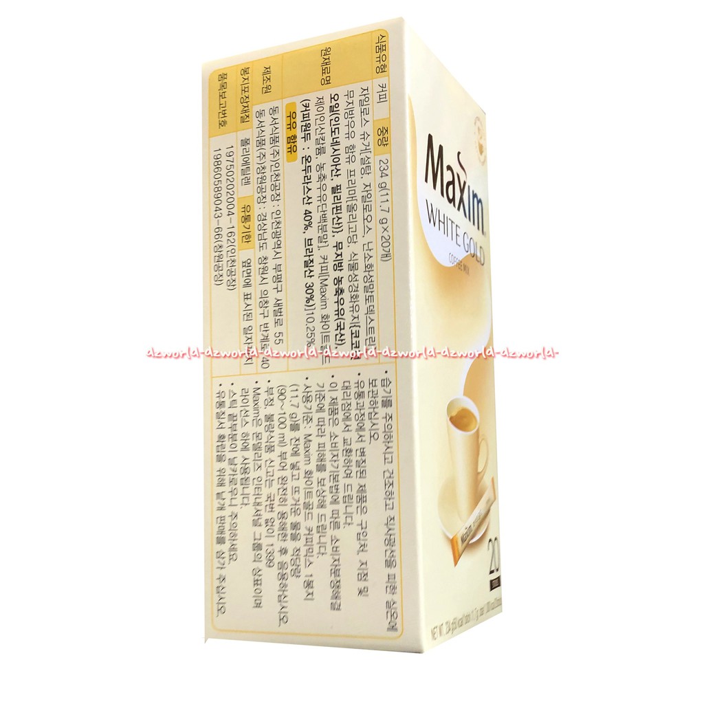 Maxim Original Coffee Mix 20Sticks Kopimix Maxim Kopi Instan White Gold Maksim